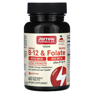 �y15%OFF�N�[�|����5/23 20:00~5/27 01:59�zJarrow Formulas ���`��B-12 & ���`���t�_ �y iHerb �A�C�n�[�u ���� �z �W�����E�t�H�[�~�����Y B12 �t�_ �r�^�~��B12 �r�^�~�� B B6 P-5-P �T�v�� �`���A�u�� �^�u���b