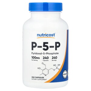 Nutricost P-5-P �y iHerb �A�C�n�[�u ���� �z �j���[�g���R�X�g �����_�s���h�L�T�[�� P5P �r�^�~��B6 �r�^�~��B �s���h�L�T�[��5 �T�v�������g �T�v�� �J�v�Z�� 100mg 240��