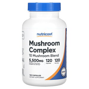 【POINT20倍★10/24 20:00〜10/27 9:59】Nutricost マッシュルーム コンプレックス 【 iHerb アイハーブ 公式 】 ニュートリコスト 冬虫夏草 ヤマブシタケ 霊芝 アガリクス チャーガ シイタケ カワラタケ