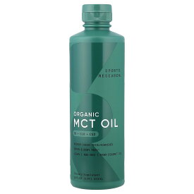 Sports Research MCTオイル オーガニック 【 iHerb アイハーブ 公式 】 スポーツリサーチ 有機 MCT オイル 中鎖トリグリセリド 中鎖脂肪酸 トリグリセリド ココナッツオイル ケト サプリ リキッド 液体 473ml