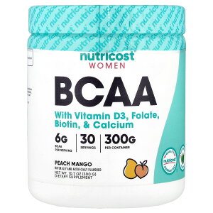 Nutricost BCAA �������� �y iHerb �A�C�n�[�u ���� �z �j���[�g���R�X�g ���򍽃A�~�m�_ �A�~�m�_ �K�{�A�~�m�_ �q�A�������_ �t�_ �r�I�`�� �J���V�E�� �T�v�� �p�E�_�[ ���� �s�[�`�}���S�[�� 30