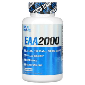【POINT20倍★11/4 20:00〜11/11 1:59】EVLution Nutrition EAA 2000 【 iHerb アイハーブ 公式 】 エボリューションニュートリション 必須アミノ酸 BCAA 分岐鎖アミノ酸 アミノ酸 サプリメント サプリ ベジカプセル 90粒