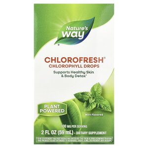Nature's Way �N�����t���b�V�� �y iHerb �A�C�n�[�u ���� �z �l�C�`���[�Y�E�F�C �N�����t�B�� �� �N�����t�B���� �h���b�v �A������ Chlorofresh �T�v�������g �T�v�� ���L�b�h �t�� �~���g�� 59ml