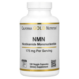 【POINT10倍★6/4 20:00~6/11 01:59】California Gold Nutrition NMN 【 iHerb アイハーブ 公式 】 カリフォルニア ゴールド ニュートリション ニコチンアミドモノヌクレオチド エヌエムエヌ サプリメント サプリ ベジカプセル 175mg 180粒