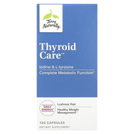 【マラソン期間限定MAX P20倍】Terry Naturally サイロイド ケア 【 iHerb アイハーブ 公式 】 テリーナチュラリー Thyroid Care ヨウ素 チロシン L-チロシン アミノ酸 サプリメント サプリ カプセル 120粒