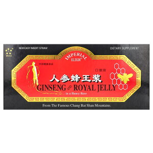 【POINT20倍★10/24 20:00〜10/27 9:59】Imperial Elixir 高麗人参 & ローヤルゼリー 【 iHerb アイハーブ 公式 】 インペリアルエリキサー 朝鮮人参 パナックス ジンセン オタネニンジン エキス 中国産 サ