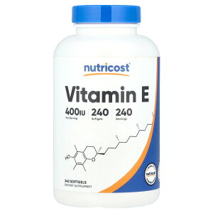 Nutricost �r�^�~��E �y iHerb �A�C�n�[�u ���� �z �j���[�g���R�X�g �r�^�~�� E �r�^�~���� �r�^�~���T�v�� �T�v�������g �T�v�� �\�t�g�W�F�� 180mg 400IU 240��