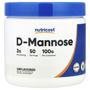 【POINT20倍★10/24 20:00〜10/27 9:59】Nutricost D-マンノース 【 iHerb アイハーブ 公式 】 ニュートリコスト D マンノース サプリメント サプリ パウダー 粉末 アンフレーバード プレーン 無香料 100g