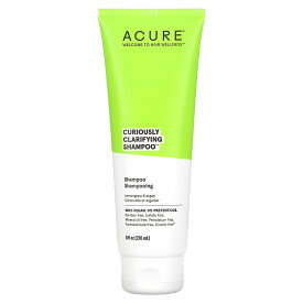 Acure キュリアスリー クラリファイング シャンプー 【 iHerb アイハーブ 公式 】 アキュア レモングラス & アルガン パラベンフリー クルエルティフリー 236.5ml