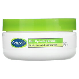 【マラソン期間限定MAX P20倍】Cetaphil 高保湿 クリーム 【 iHerb アイハーブ 公式 】 セタフィル ヒアルロン酸配合 プロビタミン複合体 オリーブエキス配合 無香料 48g