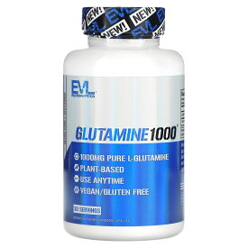EVLution Nutrition グルタミン 1000 【 iHerb アイハーブ 公式 】 エボリューションニュートリション L-グルタミン アミノ酸 サプリメント サプリ ベジカプセル 60粒