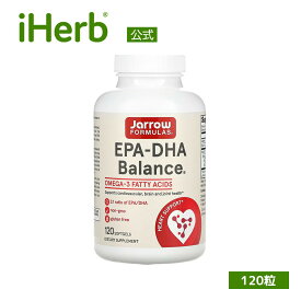 Jarrow Formulas EPA - DHA バランス 【 iHerb アイハーブ 公式 】 ジャロウフォーミュラズ ジャローフォーミュラズ フィッシュオイル オメガ3 オメガ3脂肪酸 サプリメント サプリ ソフトジェル 120粒