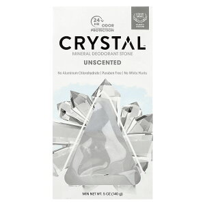 【POINT20倍★10/30 0:00〜23:59限定】Crystal ミネラル デオドラント ストーン 【 iHerb アイハーブ 公式 】 クリスタル クリスタルボディデオドラント Crystal Body Deodorant 長時間持続 制汗剤 無香料 140g