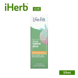 Life-flo 液体 ヨウ素 プラス 【 iHerb アイハーブ 公式 】 ライフフロー ミネラル ドロップ ヨウ化カリウム サプリメント サプリ リキッド 天然オレンジ味 59ml