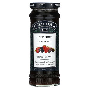 【POINT20倍★10/24 20:00〜10/27 9:59】St. Dalfour 4種のフルーツ スプレッド 【 iHerb アイハーブ 公式 】 サンダルフォー フルーツ100% ジャム フルーツスプレッド ストロベリー レッドラズベリー ブ
