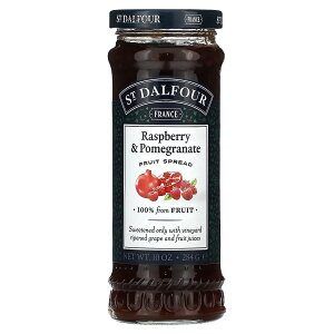 【POINT20倍★10/24 20:00〜10/27 9:59】St. Dalfour ラズベリー ザクロ スプレッド 【 iHerb アイハーブ 公式 】 サンダルフォー フルーツ100% ジャム フルーツスプレッド 284g