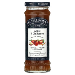 【POINT20倍★10/24 20:00〜10/27 9:59】St. Dalfour アップル シナモン スプレッド 【 iHerb アイハーブ 公式 】 サンダルフォー フルーツ100% りんご ジャム フルーツスプレッド 284g