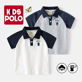 ポロシャツ 半袖シャツ 薄手 キッズ服 子供服 小学生 小学校 制服 幼稚園 入園 通園 大人っぽい バイカラー 90cm-140cm アウトドア カジュアル 涼しい スポーツウエア ゴルフウエア キッズ 夏