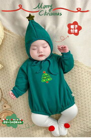 送料無料 2点セット サンタ コスプレ ベビー クリスマス ロンパース 着ぐるみ クリスマス 衣装 トレーナー ベビー もこもこ ベビー服 裏起毛 厚手 カバーオール サンタさん トナカイ 衣装 キッズ 子供 赤ちゃん 男の子 女の子 サンタクロース 出産祝い