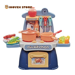 ままごと遊び キッチンセット台所 ままごとセット 26点セット 収納可 リアル料理音 ままごとおもちゃ ごっこ遊び クッキングトイ 知育玩具 おもちゃ 組立式 鍋 お皿 フライパン フライ返し