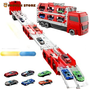 車 おもちゃ - 建設車両セット 1台収納車 6台ミニカーセット 車 玩具 はたらくくるま 2 3 4 5 6歳 働く車 玩具 子供 玩具 男の子 女の子 誕生日 プレゼント 子供 の 車 おもちゃ 知育玩具【海外通