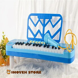 電子ピアノおもちゃ、ミュージカルキーボードピアノおもちゃ、多機能37キー教育楽器子供のおもちゃピアノキーボード、初心者用 【海外通販】