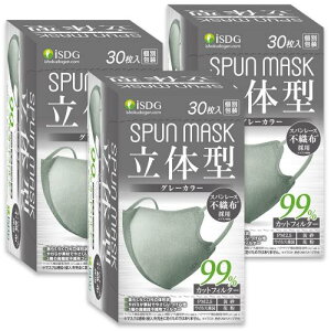 [HhbgR] iSDG90 30x3 ̌^Xp[XsDzJ[}XN SPUN MASK (Xp}XN) O[ 30x3
