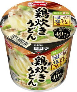 エースコック だしの旨みで減塩 鶏炊きうどん 45g×12個