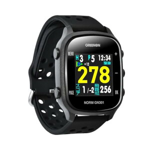 GreenOniO[IjUEStEHb` m vX ݂тL1SΉ J[t THE GOLF WATCH NORM Plus/m GN301 O[AW[V\ (VfiNORM GN301j, ubN)