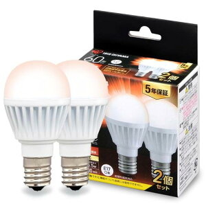 �A�C���X�I�[���} LED�d�� �������a17mm �L�z�� 60W�`���� �d���F 2�p�b�N 760? �����Ή� LDA7L-G-E17-6T62P