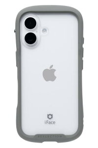 iFace Reflection iPhone 16 �P�[�X �N���A �����K���X(�O���[)�A�C�t�F�C�X iphone16 �P�[�X �A�C�t�H��16 �J�o�[ �X�}�z�P�[�X ���� ���ϖh�~ �ϏՌ� �X�g���b�v�z�[���t�� �N���A�P�[�X