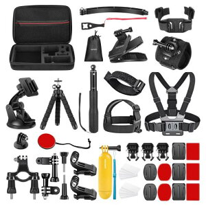 NEEWER 50 in 1 �A�N�V�����J�����A�N�Z�T���[�L�b�g�R���p�`�u��GoPro Hero 13 12 11 DJI OSMO 4 3 2 Insta360 X4 X3 SJCAM AKASO VicTsing APEMAN Campark Sports DV GP-10�A�N�V�����J�����|�[���}�E���g�t��