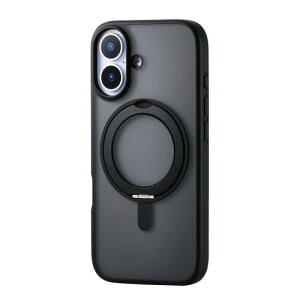 �G���R�� iPhone 17 �P�[�X �J�o�[ �N���A �ϏՌ� �Ռ��z�� �}�O�l�b�g MAGKEEP �n�C�u���b�h TPU ��]���X�^���h ���C�����X�[�d�Ή� 4�p�G�A�[�N�b�V���� �w�ʍd�x5H �u���b�N PM-A25AMAGSTBK