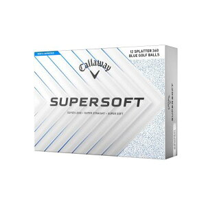 �L�����E�F�C(Callaway) �S���t�{�[�� SUPERSOFT 25 BLUE SPLATTER 1�_�[�X(12����) 2�s�[�X�\�� �u���[�X�v���b�^�[�E�z���C�g