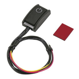 エーモン(amon) 貼り付けプッシュスイッチ ON-OFF DC12V・200mA 発光色:ホワイト 3224