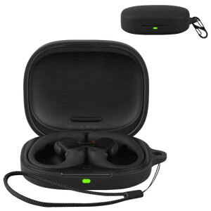 HVUYAL �P�[�X For SHOKZ OpenFit Pro �Ή� �P�[�X �����h�~�p�̃t�b�N�𓋍ڂ��� �y�� �L�Y�h�~ �h�o �����ɂ��� �_�炩�ȃV���J�Q���̃X�|�[�c�N�[���ȃf�U�C�� �Ռ� �z�� �X���� �\�t�g �P�[�X