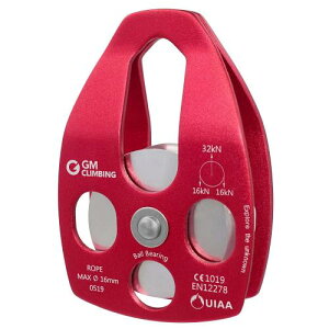 GM CLIMBING CE UIAA�F�� 32kN �{�[���x�A�����O ���[�W �N���C�~���O�v�[���[ ���X�L���[ �A�[�{���X�g ���ꔰ�� ������� �v�[���[�V�X�e�� �g���[�j���O �V���O���v�[���[ ���b�h