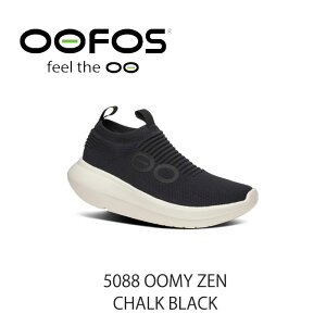 E[tHX Xj[J[ OOFOS 5088 OOMY ZEN CHALK BLACK RECOVERY SHOOES Jo[V[Y ubN YV[Y