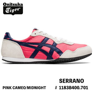 IjcJ^CK[ Xj[J[ Onitsuka Tiger SERRANO Z[m PINK CAMEO/MIDNIGHT sN JI ~bhiCg # 1183B400.701 V[Y