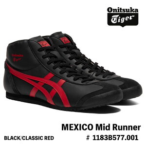IjcJ^CK[ Xj[J[ Onitsuka Tiger Y fB[Y MEXICO Mid Runner LVR ~bh i[ BLACK/CLASSIC RED ubN 1183B577.001 V[Y