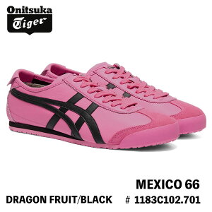 �I�j�c�J�^�C�K�[ �X�j�[�J�[ Onitsuka Tiger MEXICO 66 ���L�V�R 66 1183C102.701 DRAGON FRUIT/BLACK �h���S���t���[�c(�s���N) �u���b�N �V���[�Y �����Y ���f�B�[�X
