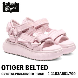 �I�j�c�J�^�C�K�[ �T���_�� Onitsuka Tiger �T���_�� ���f�B�[�X OTIGER BELTED �I�[�^�C�K�[ �x���e�b�h CRYSTAL PINK/GINGER PEACH �N���X�^�� �s���N �W���W���[ �s�[�` # 1182A681.700 �V���[�Y ���f�B�[�X