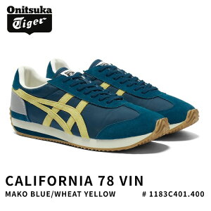 �I�j�c�J�^�C�K�[ �X�j�[�J�[ Onitsuka Tiger CALIFORNIA 78 VIN �J���t�H���j�A 78 VIN MAKO BLUE/WHEAT YELLOW �}�R�u���[ �E�B�[�g�C�G���[ # 1183C401.400 �V���[�Y �����Y ���f�B�[�X