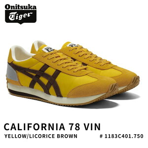 �I�j�c�J�^�C�K�[ �X�j�[�J�[ Onitsuka Tiger CALIFORNIA 78 VIN �J���t�H���j�A 78 VIN SUNFLOWER YELLOW/LICORICE BROWN �T���t�����[�C�G���[ ���R���X�u���E�� # 1183C401.300 �V���[�Y �����Y ���f�B�[�X