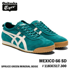 IjcJ^CK[ Xj[J[ Onitsuka Tiger MEXICO 66 SD LVR66 SD # 1183C517.300 SPRUCE GREEN/MINERAL BEIGE V[Y