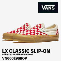 楽天市場】vans スリッポン 赤 チェッカーの通販