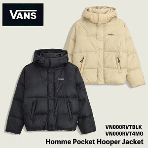 �o���Y �_�E���W���P�b�g �����Y VANS �_�E�� �W���P�b�g �����Y Homme Pocket Hooper Jacket VN000RVTBLK / VN000RVT4MG Black Beige �u���b�N �x�[�W�� �����Y �I�� �|�P�b�g �t�[�p�[ �W���P�b�g �A�E�^�[