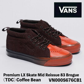 バンズ スニーカー VANS スニーカー Vans [TDC Collection] LX Sk8-Mid Reissue 83 Brogue Coffee Bean VN000S676CB1 スケートミッド リイシュー ブローグ コーヒー ビーン シューズ