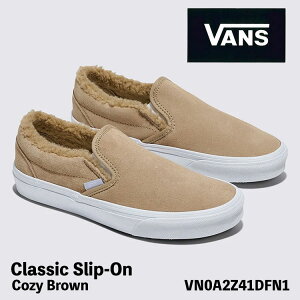 �o���Y �X���b�|�� �X�j�[�J�[ VANS Classic Slip-On Cozy Brown VN0A2Z41DFN1 �N���V�b�N �{�A �X���b�|�� �R�[�W�[�u���E�� �X�G�[�h�V���[�Y �����Y ���f�B�[�X