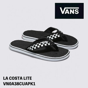 �o���Y �r�[�`�T���_�� VANS LA COSTA LITE CHECKERBOARD �`�F�b�J�[�{�[�h���R�X�^���C�g BLACK/WHITE �T���_�� �u���b�N�z���C�g ���@���Y �V���[�Y VN0A38CUAPK1/VN0A38CUAPK